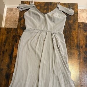 David's Bridal Bridesmaid Dress, Mercury, Size 8